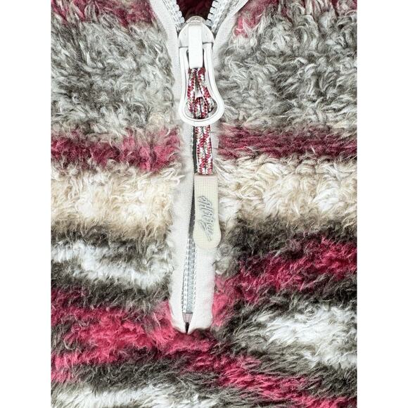 HOOEY Pullover Men’s Medium Burgundy Tan Aztec 1/4 Zip Southwestern Sweater - Picture 6 of 9